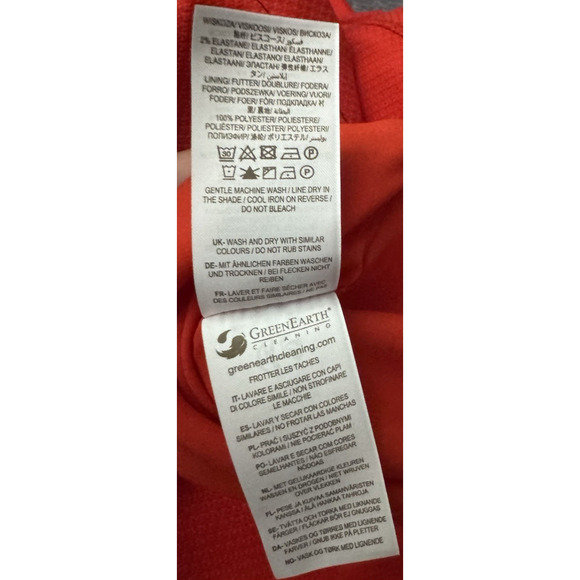 Boden Red Sheath Dress Crew Neck Short Sleeve Size 2R NWT - Picture 8 of 8